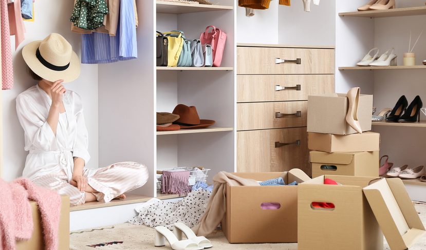 decluttering when moving home