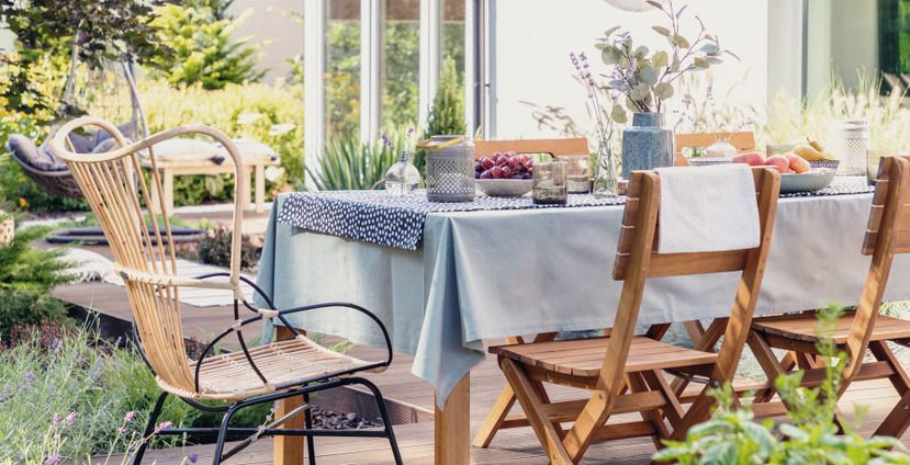 dressing your garden table
