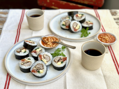 breakfast sushi roll