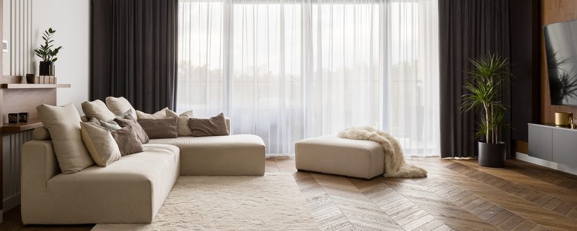 Beige Corner Sofa