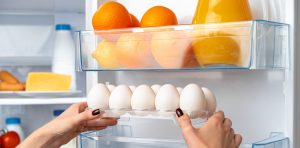 never store eggs in the fridge door