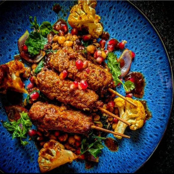 Autumn Recipes: Spiced lamb skewers and curry-coated cauliflower