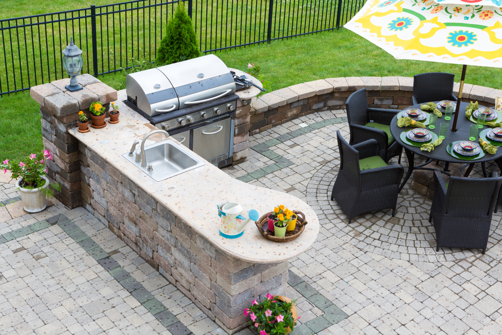 BBQ or outdoor kitchen