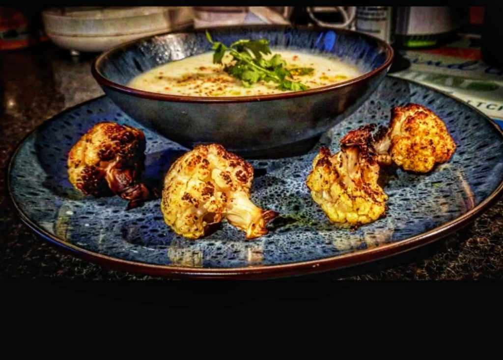 roasted cauliflower soup recipe