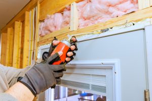 Spray foam insulation