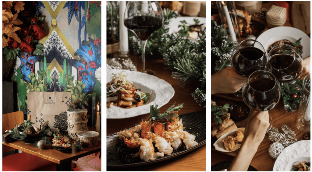 Christmas dining at Thai Square